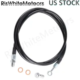 Scx01-bk-d Riswhitemeteors Clutch Cable Line For 94-01 Acura Integra Honda Civic 92-00 Stainless Black