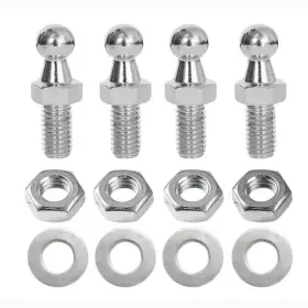 Toomyauto 711792955651 10mm Ball Studs M8 Screws 8mm Female Thread X 1/2 Inch Long Shank One Size