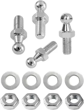 Toomyauto Tmballm6 Sil 10mm Ball Studs Screws M6 Thread For Gas Struts Stud