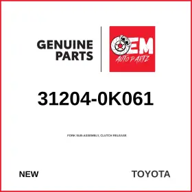 31204-0k061 Toyota Genuine 2005-2015 Hilux Fork Sub-assy Clutch Release