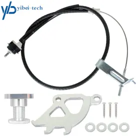 Yi199521t Yibei-tech For 1996-2004 Ford Mustang V6 V8 Quadrant Clutch Cable And Firewall Adjuster Kit