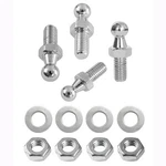 Toomyauto 10MM Ball Studs Screws, M6 Thread Stud, Silver. Fixed Price $9.99.