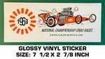 Nhra 1963 National Championship Indianapolis Vinyl Decal Sticker - Drag Races. Fixed Price $10.13.