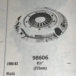Clutch Cover 98606 Bwd Fits Mazda 80-83 1/2 Diaphragm Free Shipping. Fixed Price $34.79.
