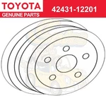 Toyota Genuine 4243112201 Drum Sub-assy, Rear Brake 42431-12201. Fixed Price $133.98.