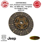 Centerforce & Ii Series Premium Clutch Friction Disc 1955-06 Dodge Jeep. Fixed Price $186.84.