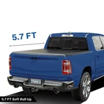 5.7FT Frp Soft Roll Up Tonneau Cover For 2009-2026 Dodge Ram 1500 Truck Bed. Fixed Price $158.39.