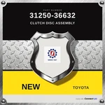 Genuine Toyota Clutch Disc Assembly 31250-36632. Fixed Price $192.19.