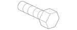 Genuine Mazda Plate Bolt 9XG0-24-26S. Fixed Price $6.22.