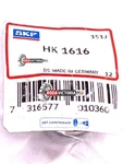 Skf HK1616 2RS Needle Roller Bearing, Open Ended 16X22X16MM. Fixed Price $25.52.