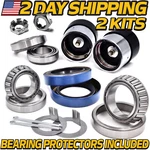 (2 Kits) Trailer Bearings 1-1/16 & 1-3/8 Inch L44649/10 L68149/11 W/protectors. Fixed Price $38.99.