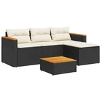 Piece Garden Sofa Set With Cushions Poly Rattan Balcony Vidaxl. Fixed Price $335.99.