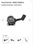 DV6Z-7A508-A New Oem Clutch Slave Cylinder 2013-2018 Ford Focus. Fixed Price $90.00.