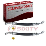 2 Pc Sunsong Cylinder Power Steering Line Hoses 1965-1971 Ford Ik. Fixed Price $33.79.