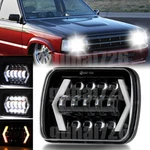 Dot 5X7" 7X6 Led Headlight Hi-lo With White Drl For Mazda B2000 B2600 B2200 RX-7. Fixed Price $34.90.