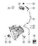 Genuine Mopar Clutch Slave Cylinder Adapter 5106032AC. Fixed Price $37.16.