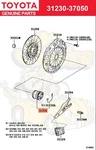 Genuine Toyota 31230-37050 Bearing Assy, Clutch Release 3123037050. Fixed Price $142.02.