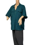 Croft & Barrow Women's Plus Size 3X Green Blouse. Fixed Price $12.00.