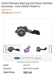 New Genuine Ford Cylinder Asy Clutch Slave DG9Z7A564C / DG9Z-7A564-C Oem. Fixed Price $60.00.