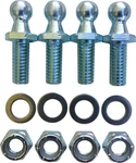 (4 Pack) 10MM Ball Studs With Hardware Stud, 3/4 Long Shank, Silver. Fixed Price $14.76.