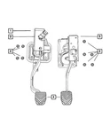 Genuine Mopar Clutch Pedal 5273419AK. Fixed Price $167.67.