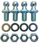 (4 Pack) 10MM Ball Studs With Hardware 5/16-18 Thread X 1/2" Long Shank G.... Fixed Price $18.42.