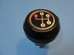 Vintage Mr Gasket #9621 Black Leather Shifter Ball Knob Hot Rod Rat Gasser. Fixed Price $20.00.