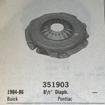 Clutch Plate 351903 Bwd Fits 84-86 1.8 8.5 Diaphragm Free Shipping. Fixed Price $36.18.