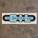 Vintage Water Decal Oil Industries Life Insurance Field Rig Roughneck Derrick. Fixed Price $19.99.