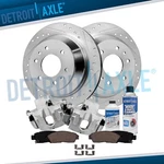 325MM Rear Drilled Rotors + Calipers & Brake Pads For Chevy Ssr Gmc Envoy Xl Xuv. Fixed Price $231.14.