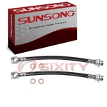 Pc Sunsong Front Outer Brake Hydraulic Hoses For 1974 Dodge W200 Pickup Tp. Fixed Price $26.66.