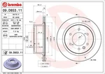 Brembo 09.D853.11 Brake Disc For Mitsubishi. Fixed Price $85.81.