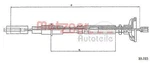 Metzger Clutch Cable For Vw Caddy Golf MK1 Jetta 75-93 171721335E. Fixed Price $9.93.