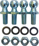 (4 Pack) 13MM Ball Studs With Hardware - Stud, 5/8" Long Shank. Fixed Price $14.76.