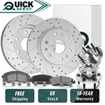 Front Drilled Disc Brake Rotors Pads Wheel Hub Bearings Kit For Escalade Ext. Fixed Price $252.65.