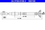 Ate Clutch Cable For Vw Caddy I Golf MK1 Jetta 171721335E. Fixed Price $18.11.