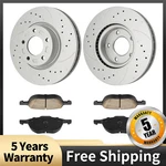 Front Drilled Disc Brake Rotors Ceramic Pads Kit For Mazda 2004 2005-2013 2.3L. Fixed Price $86.44.