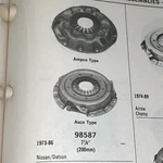Clutch Cover 98587 Bwd Fits 73-86 Nissan/datsun 7/8 Diaphragm Free Shipping. Fixed Price $34.79.