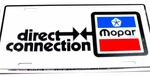 Mopar Direct Connection License Plate # LP178. Fixed Price $17.95.