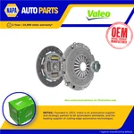 Clutch Kit 3PC (cover+plate+releaser) Fits Mazda 323 MK5, MK6 1.5 94 To 00 Valeo. Fixed Price $100.16.