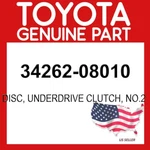Toyota Genuine 34262-08010 Disc Underdrive Clutch NO.2 3426208010 Oem. Fixed Price $34.15.