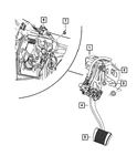Genuine Mopar Brake Pedal And Pad 4779559AF. Fixed Price $64.09.
