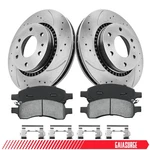 Front Disc Rotors +brake Pads For Gmc Envoy Chevy Trailblazer Buick Rainier 4.2L. Fixed Price $96.70.