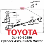 New Toyota Genuine Land Cruiser Cylinder Assy, Clutch Master 31410-60550. Fixed Price $159.99.