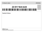 Genuine Bmw Switch Valve 23-01-7-845-649 New. Fixed Price $730.03.