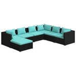 Patio Lounge Set Outdoor Sectional Sofa Table Garden Poly Rattan Vidaxl. Fixed Price $613.99.