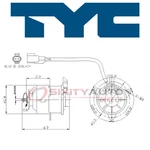 Tyc Left Engine Cooling Fan Motor For 1992-1998 Toyota Paseo Belts Clutch Ns. Fixed Price $60.07.