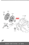 Genuine Oe Collarclutch Rel G56116510C For Mazda G5611-6510C. Fixed Price $56.12.