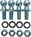 (4 Pack) 13MM Ball Studs With Hardware - Stud, 5/8" Long Shank. Fixed Price $14.43.