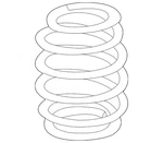 Genuine Audi Coil Spring 4M0-411-105-CJ. Fixed Price $247.12.
